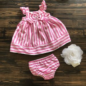 Dress with matching bloomers & flower headband